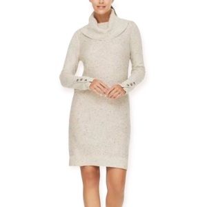 Elegant Cream Sweater Dress